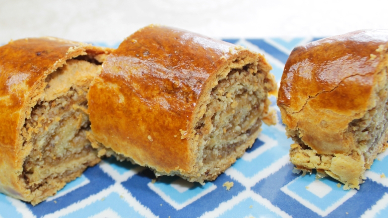 Ореховый рулет — рецепт с тонким тестом и ореховой начинкой